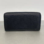 Gucci Wallet Guccissima Leather Black Silver — view 8