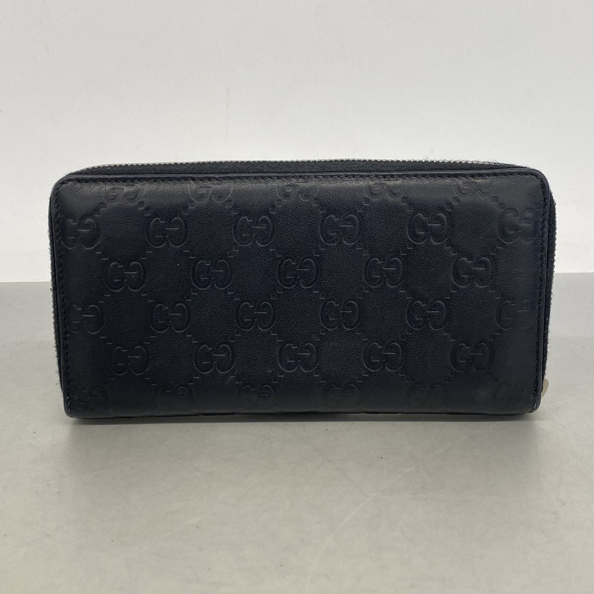 Gucci Wallet Guccissima Leather Black Silver — view 8