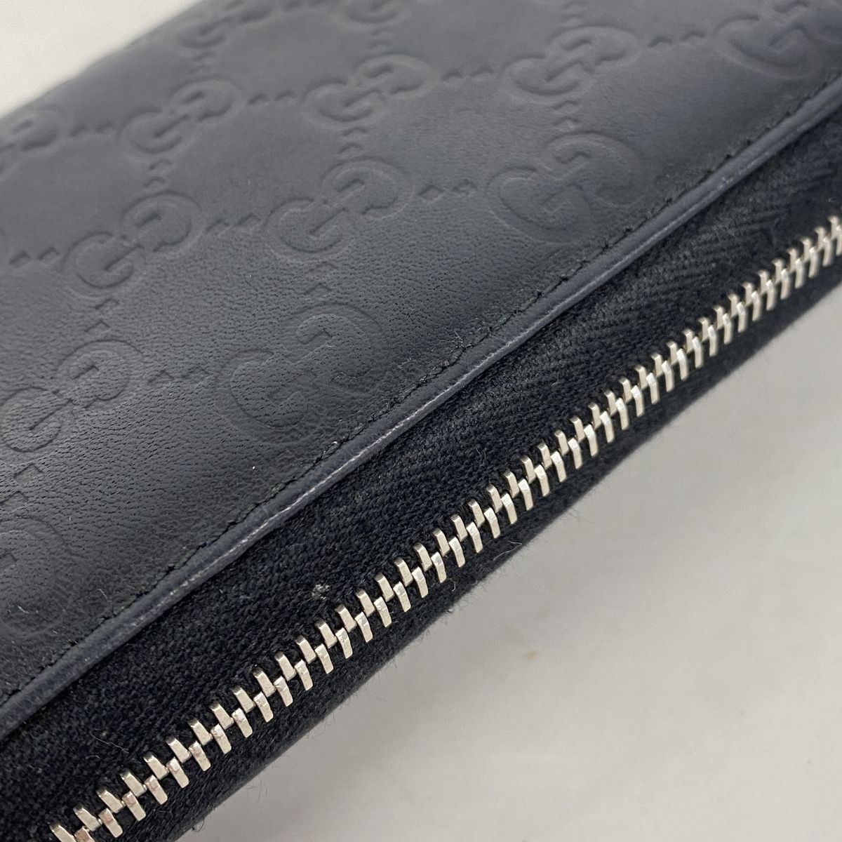 Gucci Wallet Guccissima Leather Black Silver — view 7