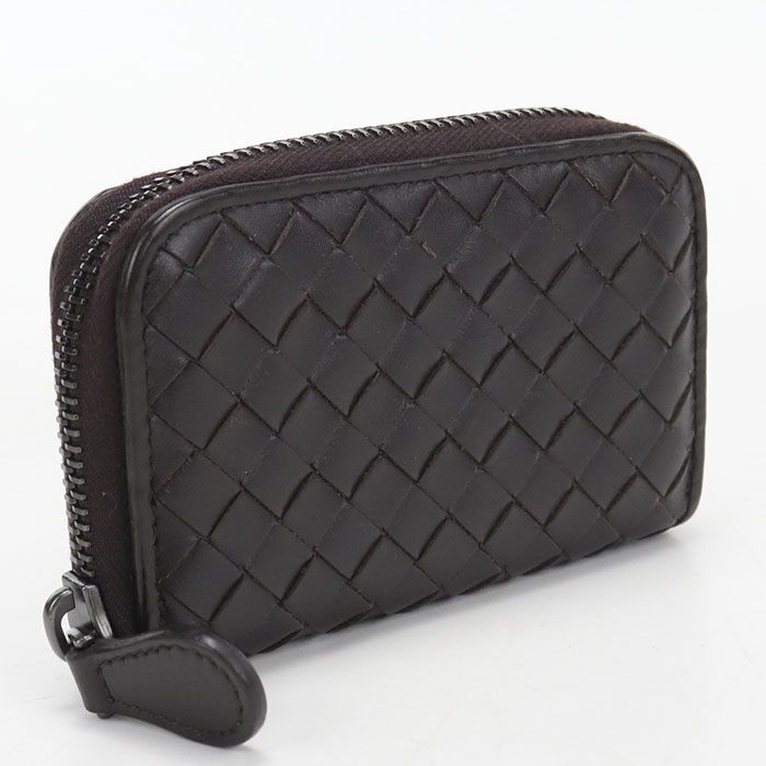 Bottega Veneta Zip Coin Purse Intrecciato Calfskin