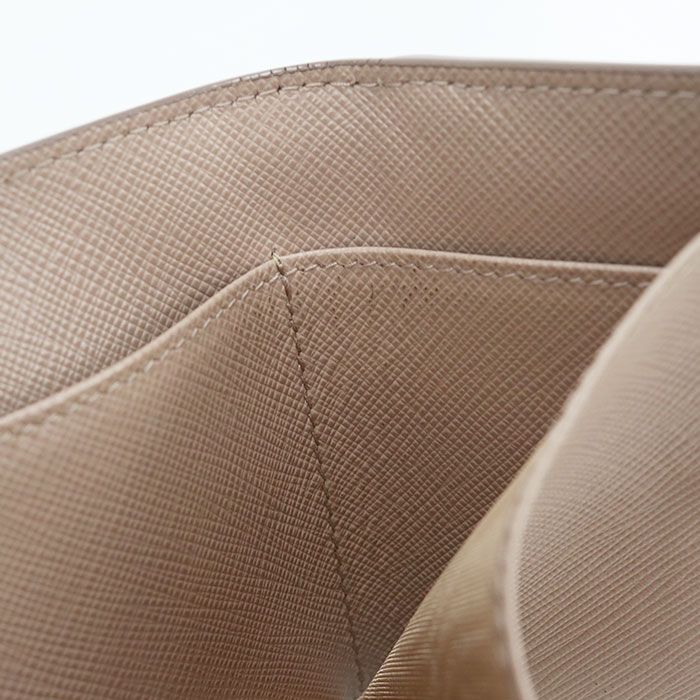 Prada Saffiano Leather Trifold Wallet Calfskin — view 5