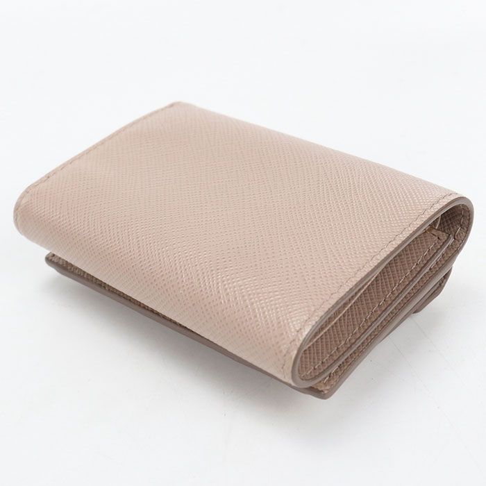 Prada Saffiano Leather Trifold Wallet Calfskin — view 2