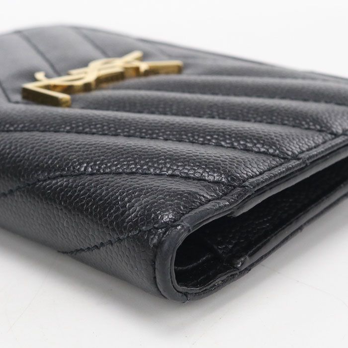 Saint Laurent Zip Wallet Monogram Bifold Calfskin — view 6