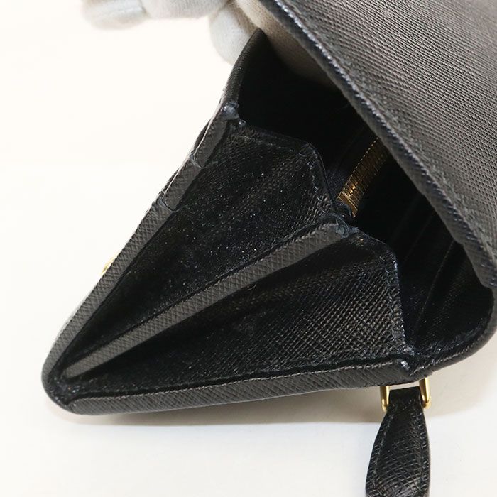 Prada Saffiano Leather Wallet Bifold Calfskin — view 7
