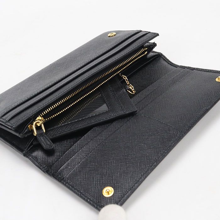 Prada Saffiano Leather Wallet Bifold Calfskin — view 3