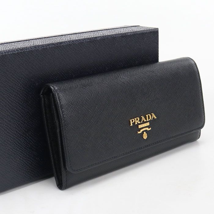 Prada Saffiano Leather Wallet Bifold Calfskin