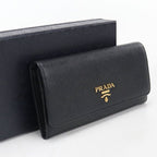 Prada Saffiano Leather Wallet Bifold Calfskin