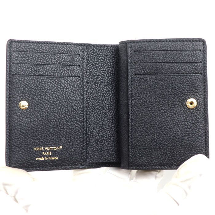 Louis Vuitton Portefeuille Clair Bifold Wallet Monogram Empreinte Noir IC — view 4