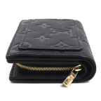 Louis Vuitton Portefeuille Clair Bifold Wallet Monogram Empreinte Noir IC — view 3