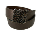 Loewe Anagram Buckle Leather Belt — view 2