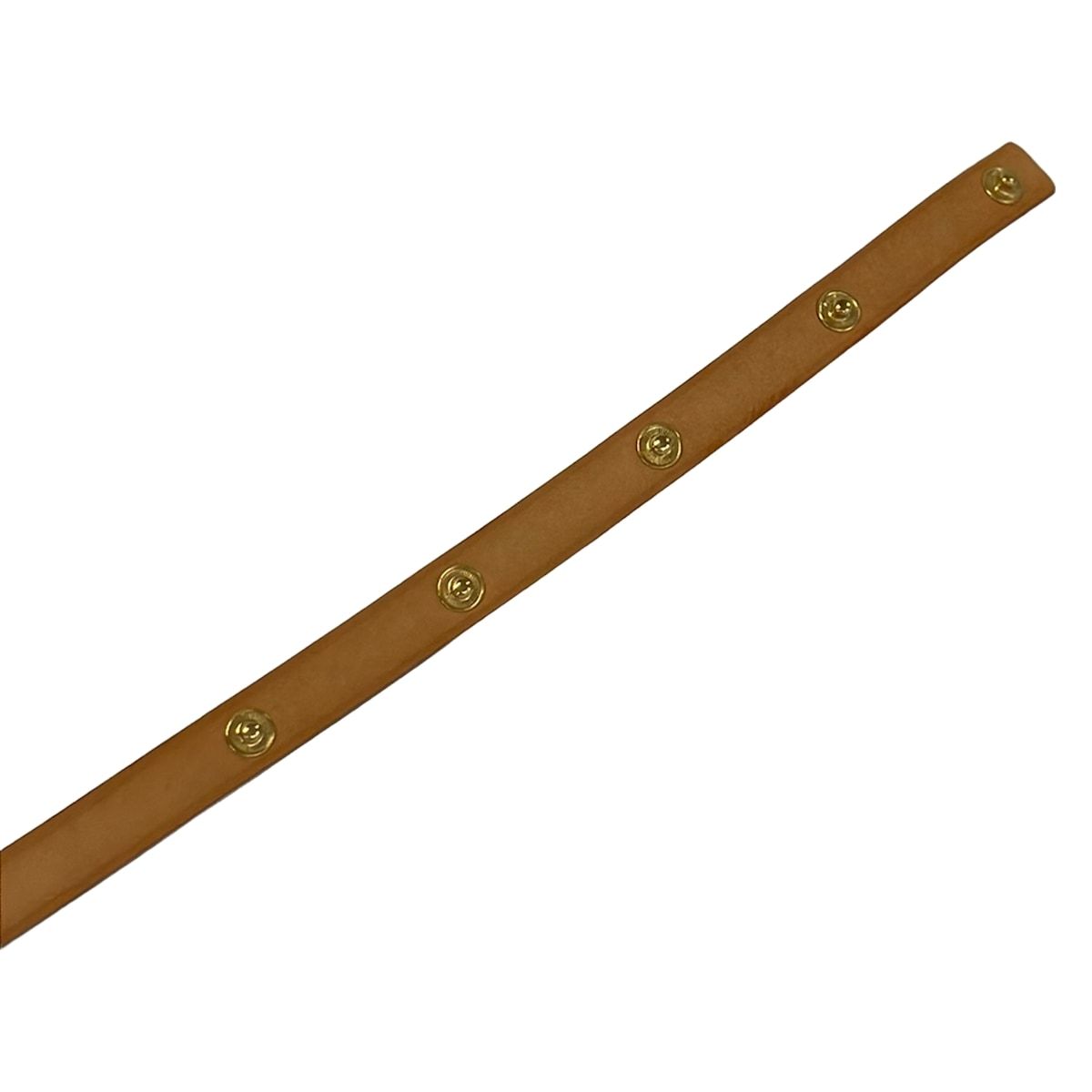 Louis Vuitton Belt Vachetta Leather Ceinture Bouton Prechon Natural — view 5