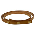 Louis Vuitton Belt Vachetta Leather Ceinture Bouton Prechon Natural