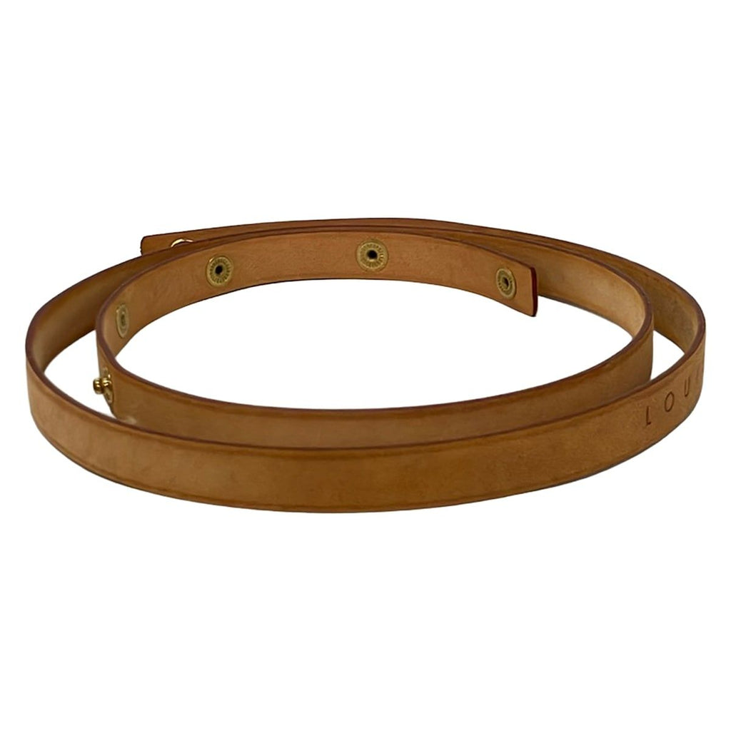Louis Vuitton Belt Vachetta Leather Ceinture Bouton Prechon Natural — view 2