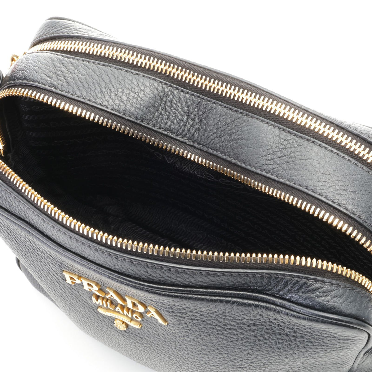Prada Shoulder Bag Leather Black — view 5