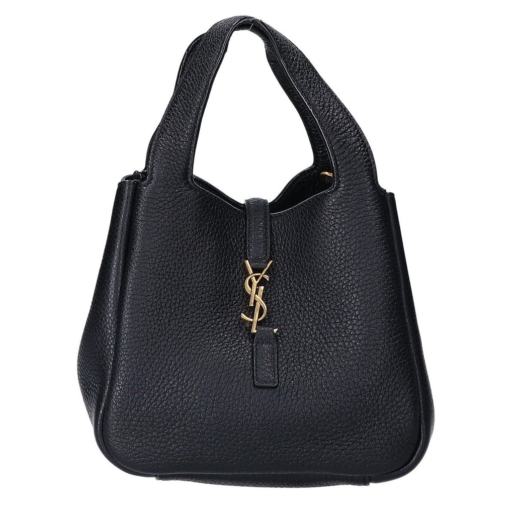 Saint Laurent Paris Le 5 A 7 Baby Bear Gray Leather 2-Way Shoulder Bag — view 2