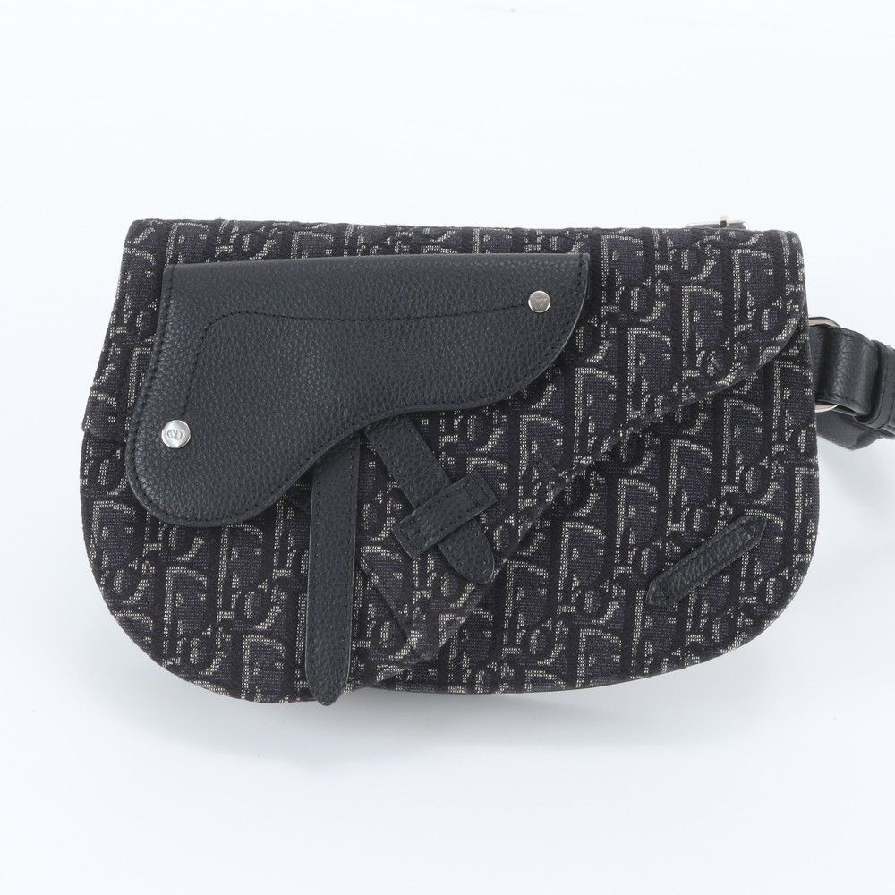 Dior Oblique Saddle Leather Shoulder Bag Crossbody Messenger — view 2