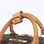 Louis Vuitton Monogram Alize Leather Boston Bag Tote Travel — view 2