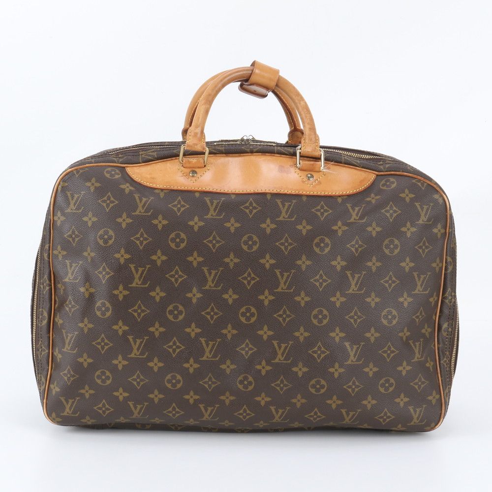Louis Vuitton Monogram Alize Leather Boston Bag Tote Travel — view 3