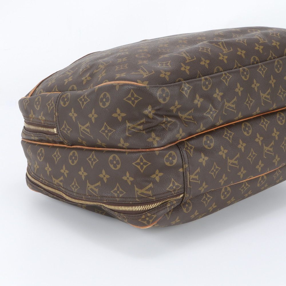 Louis Vuitton Monogram Alize Leather Boston Bag Tote Travel — view 5