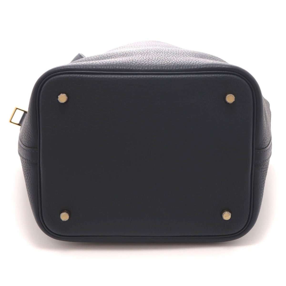 Hermes Picotin Lock MM Bleu Nuit Handbag Taurillon Clemence Boys' — view 3