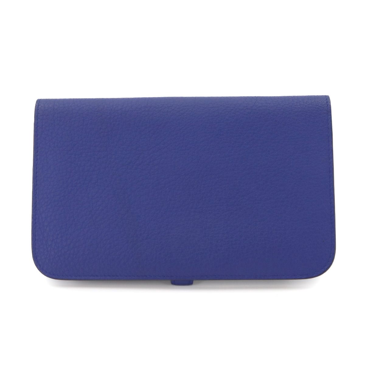 Hermes Dogon GM Bifold Wallet Togo Blue Electric Silver — view 2