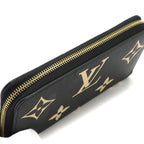 Louis Vuitton Bicolor Monogram Empreinte Zippy Wallet Leather Black — view 8