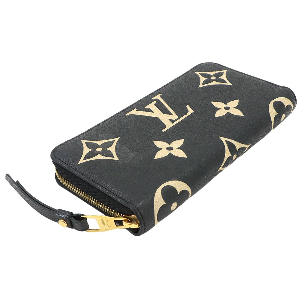 Louis Vuitton Bicolor Monogram Empreinte Zippy Wallet Leather Black — view 3