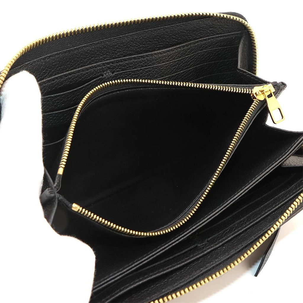 Louis Vuitton Bicolor Monogram Empreinte Zippy Wallet Leather Black — view 6