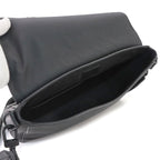 Louis Vuitton Aerogram Takeoff Messenger Shoulder Bag Leather Black — view 6