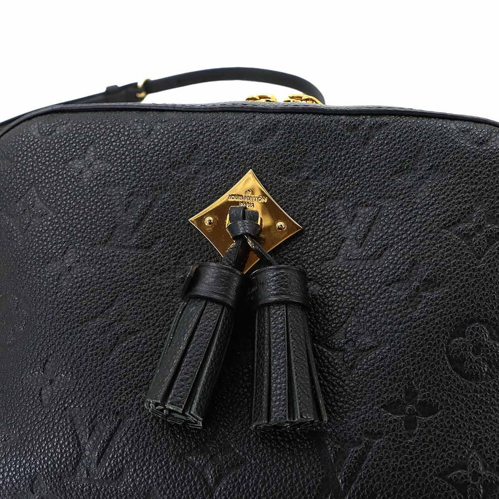 Louis Vuitton Monogram Empreinte Saintonge Shoulder Bag Leather Noir Black — view 8