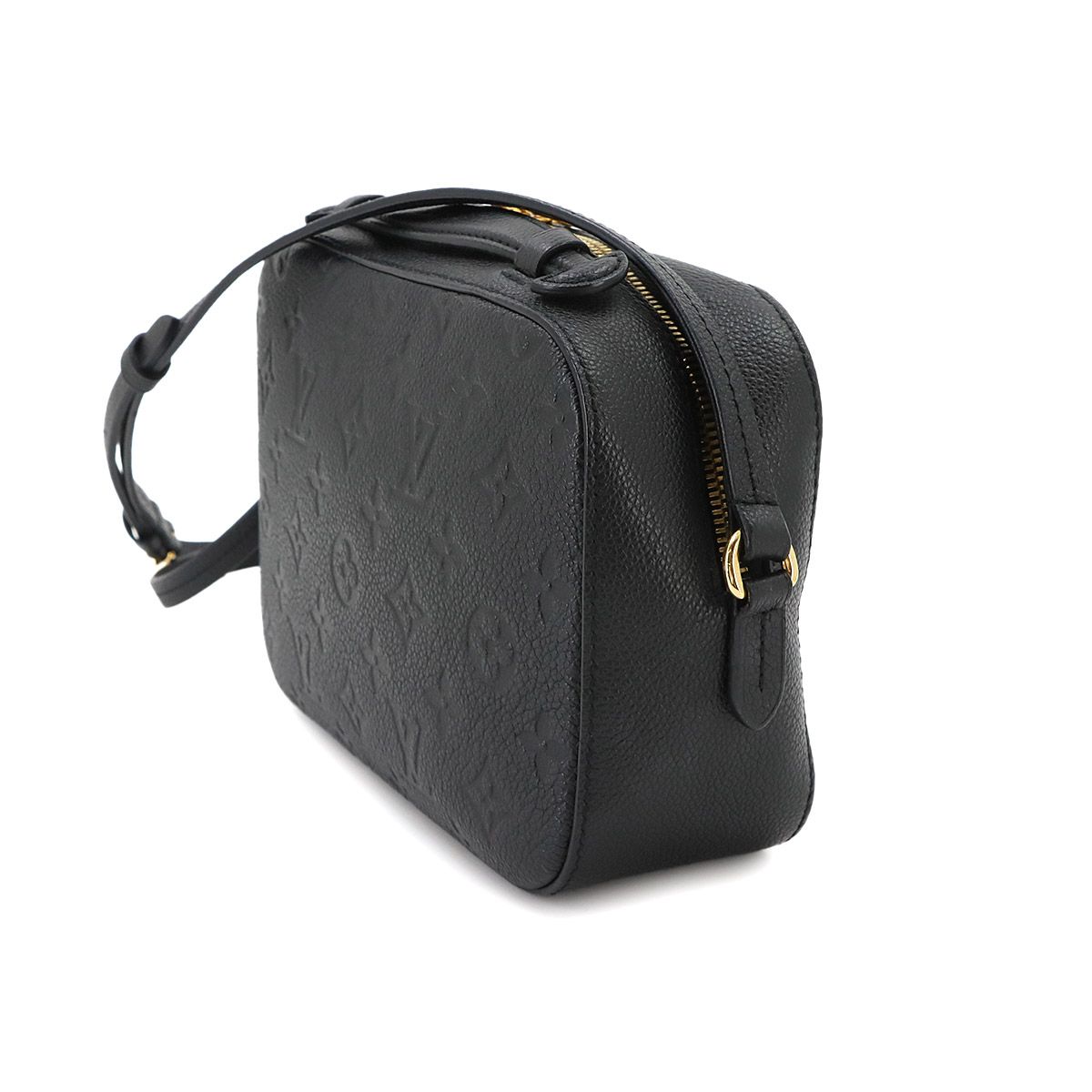 Louis Vuitton Monogram Empreinte Saintonge Shoulder Bag Leather Noir Black — view 3