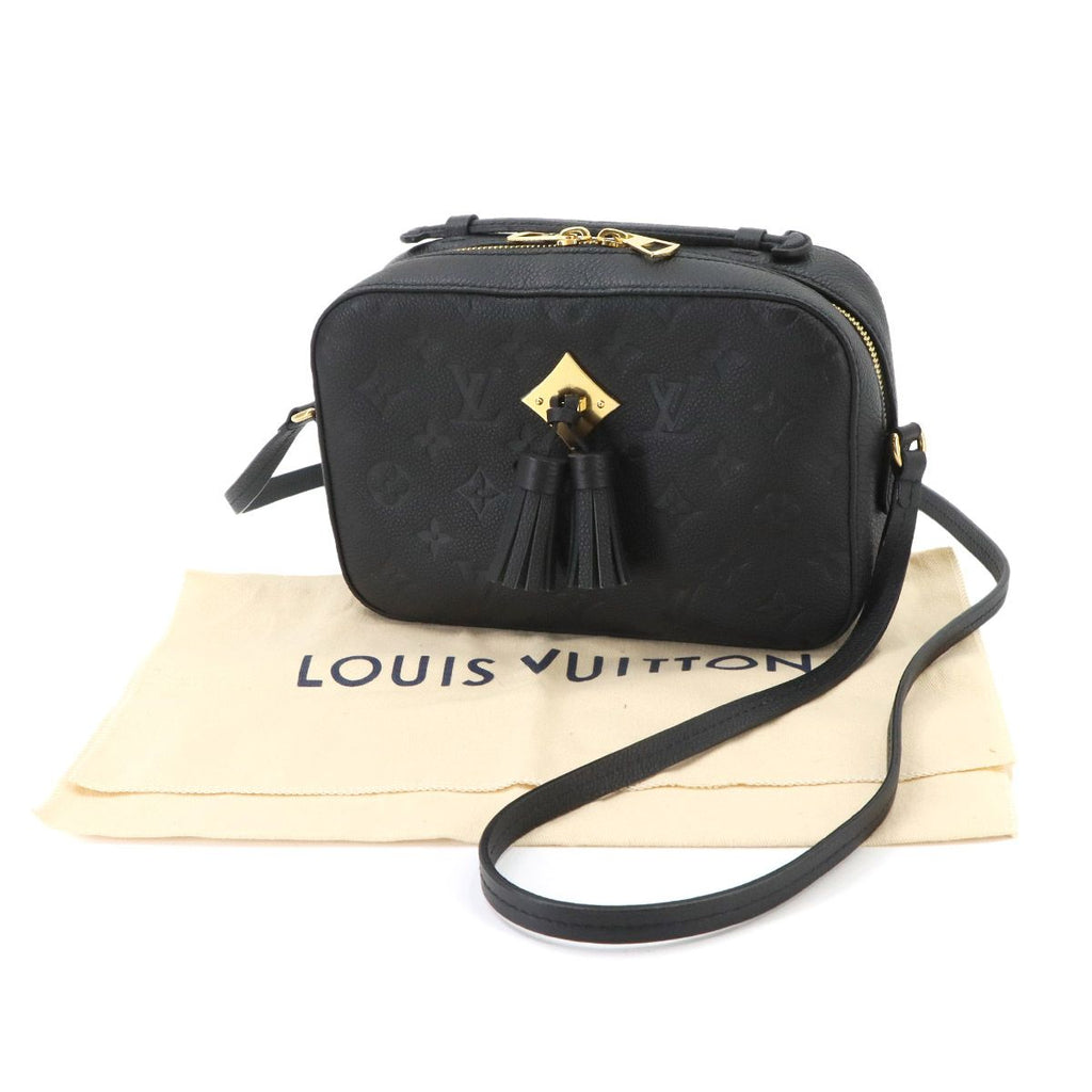Louis Vuitton Monogram Empreinte Saintonge Shoulder Bag Leather Noir — view 2