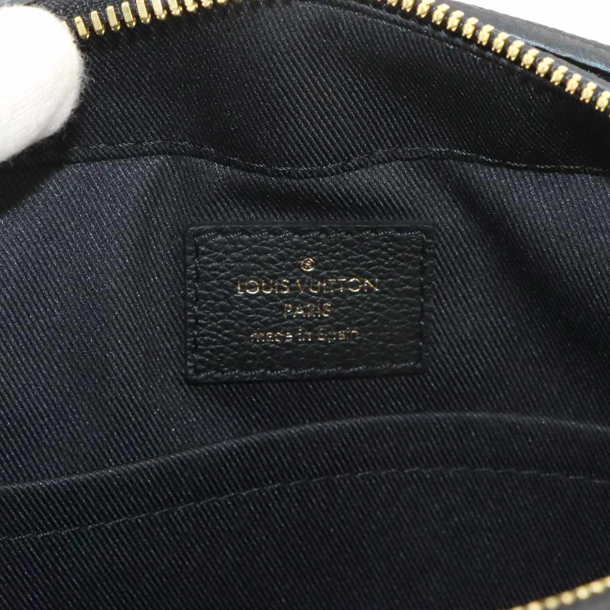 Louis Vuitton Monogram Empreinte Saintonge Shoulder Bag Leather Noir — view 8