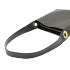 Celine Macadam Bag Leather Black Brown Gold Vintage — view 5