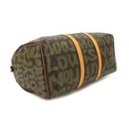 Louis Vuitton Monogram Graffiti Keepall 50 Boston Bag Khaki — view 4