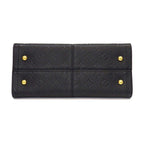 Louis Vuitton Handbag Three PM Black Monogram Empreinte Leather Gold — view 4