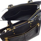 Louis Vuitton Handbag Three PM Black Monogram Empreinte Leather Gold — view 6