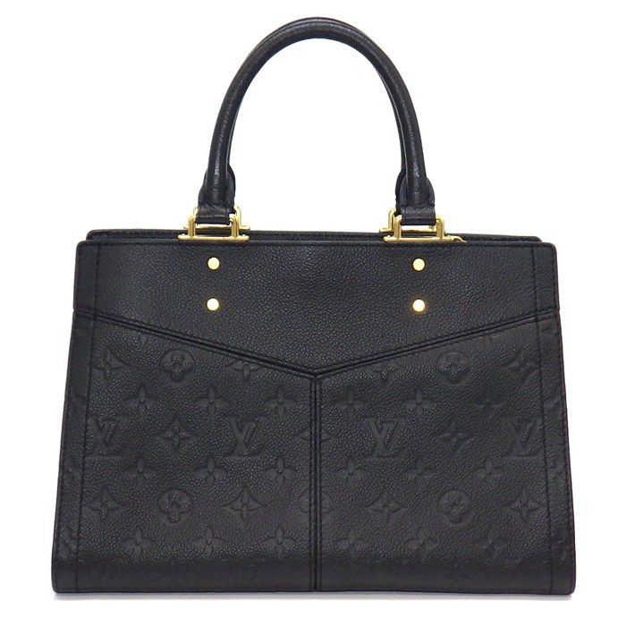 Louis Vuitton Handbag Three PM Black Monogram Empreinte Leather Gold — view 2