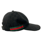 Gucci Cap M Black Green Red GG Pattern Sherry Hat — view 2