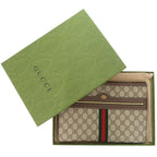 Gucci Sherry Line GG Supreme Beige Clutch — view 2