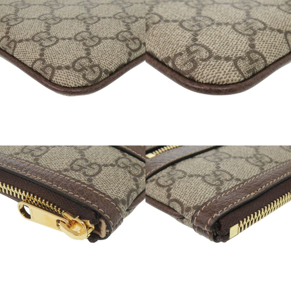 Gucci Sherry Line GG Supreme Beige Clutch — view 4