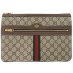 Gucci Sherry Line GG Supreme Beige Clutch