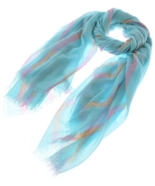 Chanel Shawl Scarf Blue