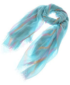 Chanel Shawl Scarf Blue