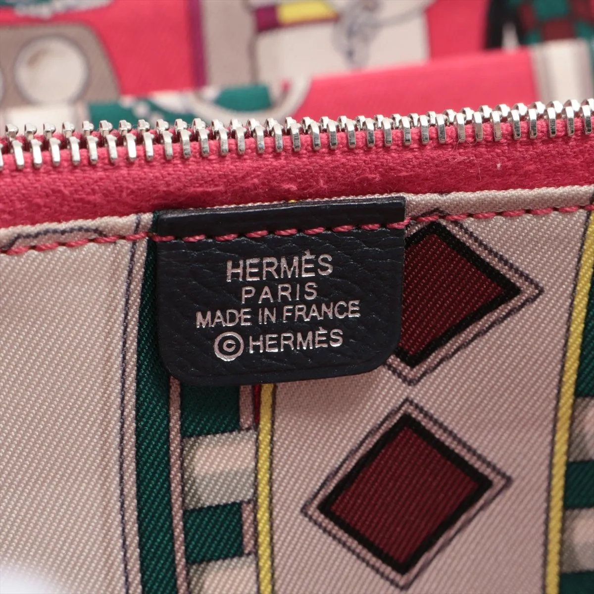 Hermes Azap Long Silk'in Leather Wallet Navy — view 8