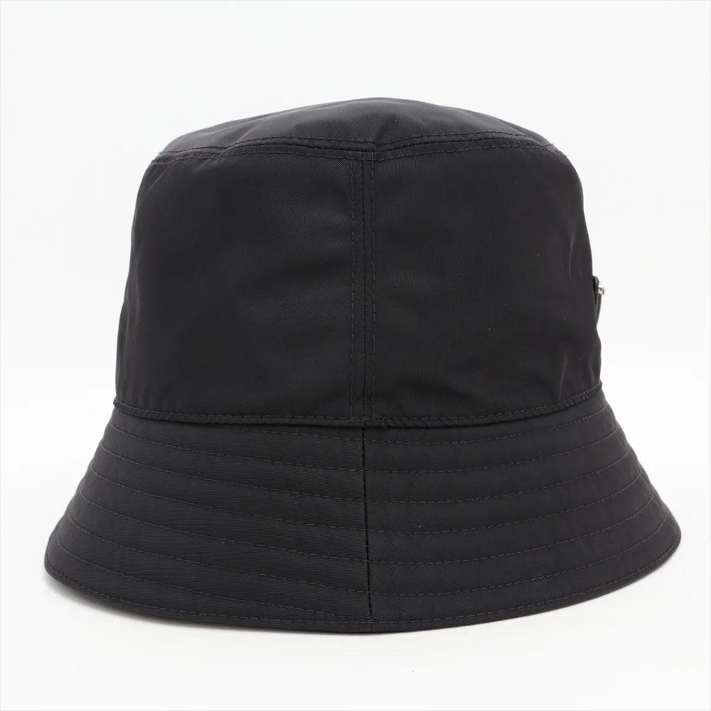 Prada Re-Nylon Triangle Logo Bucket Hat M Hat — view 3