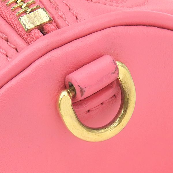 Louis Vuitton 2-Way Bag Papillon BB Leather Bubbleg Lambskin Dragon Fruit Gold — view 7