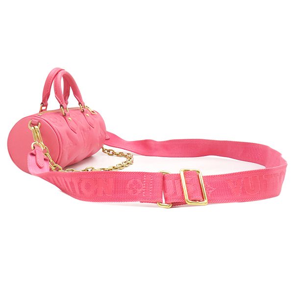 Louis Vuitton 2-Way Bag Papillon BB Leather Bubbleg Lambskin Dragon Fruit Gold — view 2