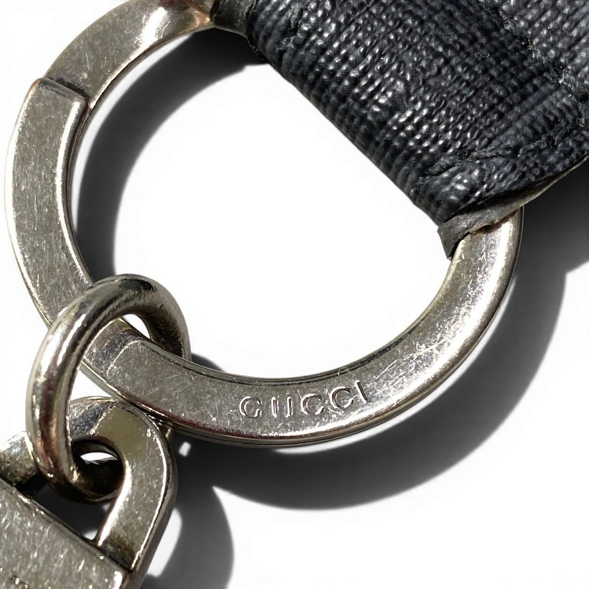 Gucci G9 Locking G Key Ring Interlocking G Black Key Holder — view 4