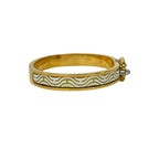 Hermes Bangle Mini Clic Chaine D'ancre Gold Silver White Bracelet — view 2